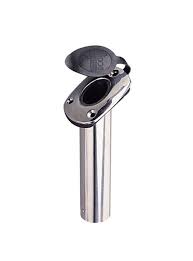 It mounts flush to the surface. Sea Dog Line Economy Flush Mount Rod Holder Marine General