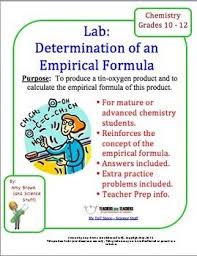 Chemistry Lab Determination Of Empirical Formula Chemistry Labs Chemistry Education Teaching Chemistry
