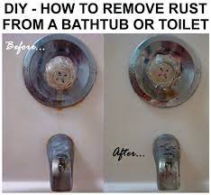 The first step is to turn off the power to your spa and completely drain the water. How To Remove Rust From Bathtub Toilet Or Sink Easy Diy