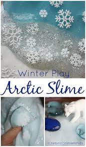 Arctic Slime Winter Sensory Play Winter Crafts Polar Bears Activities Sensory Activities