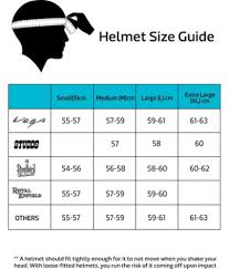 child motorcycle helmet size chart