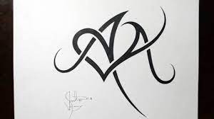Initial tattoos relate to emotions, your deep love for someone take you to the step where you decide to tattoo their name letters. Combining Initials A And A With A Heart Tattoo Design Youtube