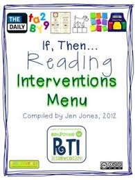 Response To Intervention If Then Reading Intervention This Packet Is A Gift To All Teachers Working Reading Intervention Elementary Reading Hello Literacy
