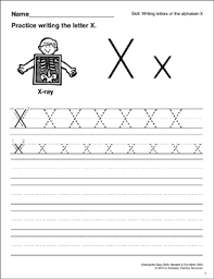 Free alphabet x letter chart. Learning The Letter X Basic Skills Alphabet Printable Skills Sheets