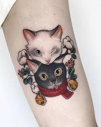 Black And White Cat Tattoo Kiera On Instagram Black And White Cats Tattoo For Dawn Thank You So Much Cattattoo Shanghai 26th 29th June Fully Bo In 2020 Cat Tattoo Black Cat Tattoos Tattoos