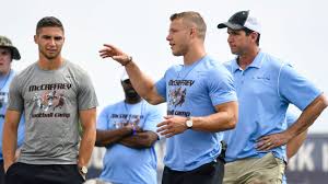The american football running back, mccaffrey is single right now and he is yet to make someone as a wife. Christian Mccaffrey And His Dad Surprise Military Family For Father S Day Carolina Panthers Blog Espn