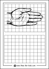 Drawing Grids With Pictures For Drawing Practice Art Worksheets Drawing Grid School Art Projects