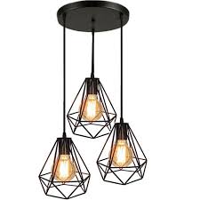 Pour faciliter votre futur achat abat jour plafond, essayez donc notre site. U Do Suspension Lustre Industrielle Vintage Cage Diamant Lampe De Plafond Metal Lustre Abat Jour E27 Noir Cdiscount Maison