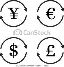 Use esta ferramenta fácil para converter rapidamente libra esterlina como uma unidade de moeda. Economia Monetaria Marca Vector De Icono Yuan Dolar Euro Libra Esterlina Intercambio De Dinero Canstock
