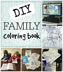 Personalized coloring pages from a favorite photo are extremely easy to make using adobe photoshop elements. Diy Family Coloring Book My Crafty Spot When Life Gets Creative