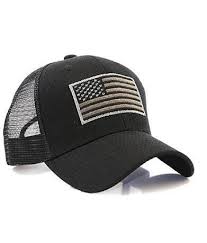 Black And Gray American Flag Hat Black Us Flag Patch Tactical Mesh Trucker Ha Mens Hats Baseball American Flag Hat Hats For Men