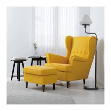 Strandmon Wing Chair Skiftebo Yellow Ikea Yellow Chair Comfy Chairs Furniture