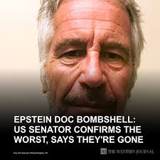 Epstein Doc Bombshell: US Senator Confirms the Worst, Says They're Gone: If  true, it's time for heads to roll all over the place. And Comer should know  something about all of this.
