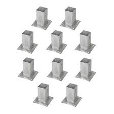 Les platines pour poteaux h existent dans plusieurs dimensions et divers coloris. Support Pied De Poteau Bois 70x70 7x7 A Fixer Galvanise A Chaud Lot De 10