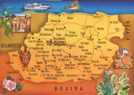 Algerie france afrique du nord sud algerie kabylie catawiki. Carte De La Grande Kabylie Ain El Hamman