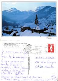 Chatel Station Des Portes Du Soleil En Fond Le Mont Chauffe Et Les Cornettes De Bise 1994 Carte Postale Postale Haute Savoie