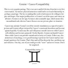 Cancer expresses themselves with grace and tact, whereas gemini is a little less careful and goes straight to the point. Gemini On Twitter Gemini Cancer Compatibility Http T Co 9gkrknhysz