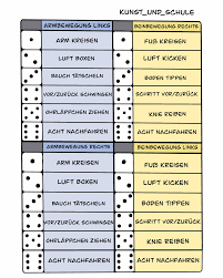 Bewegungs Und Konzentrationsubung Wurfel Unterrichtsmaterial Im Fach Fachubergreifendes In 2020 Ubung Konzentrationsubungen Bewegte Schule