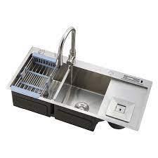 O ur employess have an excess of 40 years of stainless steel experience. Unique Design Handmade Stainless Steel Kitchen Sink With Faucet And Drainer Buy Stainless Steel Kitchen Sink Handmade Kitchen Sink Kitchen Sink Faucet Product On Alibaba Com