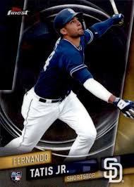 Considered to be the grail of tatis jr cards the topps chrome saffire rookie card was an online only, exclusive card order from topps. Fernando Tatis Jr Rookie Card Guide And Key Early Prospect Cards