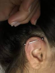 Qwalit industrial barbell industrial earrings 14g surgical stainless steel opal heart scaffold industrial piercing jewelry industrial bar jewelry 35mm 38mm for women men. Industrial Piercing Zu Kurz