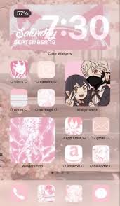 Ios 14 Anime Home Screen Homescreen Ios Screen