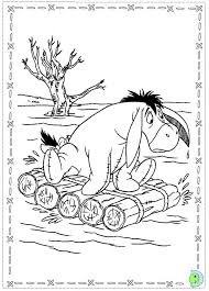 Winnie the pooh and eeyore on coloring page to print and color for free. Eeyore Coloring Page Dinokids Org