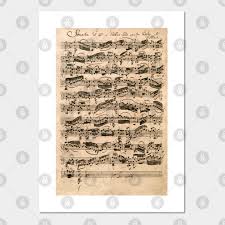 Bach was a german composer of the baroque period and virtuoso organist. Bach Original Handwritten Score By Johann Sebastian Bach Music Poster Und Kunst Teepublic De