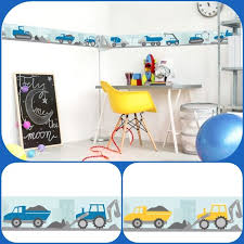 Lovely Label Bordure Kinderzimmer Baustelle Bagger Lkw In 2020 Kinder Zimmer Bordure Kinderzimmer Kinderzimmer