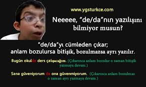 Baglac Olan De Da Ile Ek Olan De Da Yi Birbirinden Nasil Ayirt Ederiz Hangisi Ayri Hangisi Bitisik Yazilir Pratik Gorsel Meto Okuma Okuma Calismasi Egitim