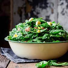 Eggs chesapeake adds a maryland blue crab cake. Spinach Salad With Bacon And Eggs Healthy Seasonal Recipes