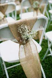 Rustic Wedding Decoration In 2020 Backyard Wedding Decorations Wedding Chair Decorations Diy Wedding Decorations