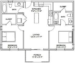 The best open floor plans under 2000 sq. 36x24 House 2 Bedroom 2 Bath 864 Sq Ft Pdf Floor Plan Etsy Guest House Plans Tiny House Floor Plans Bedroom House Plans