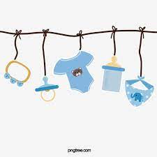 Baby Blue Lovely Clothing Clothes Clipart Bottle Scarf Toy Paper Style Hanging Png Transparent Clipart Image And Psd File For Free Download Baby Painting Baby Month Stickers Baby Stickers