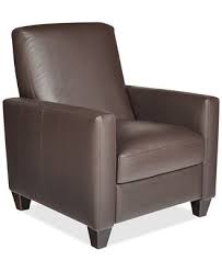 Emilia Leather Recliner 31w X 35d X 37h Furniture Macy S Furniture Recliner Leather Recliner