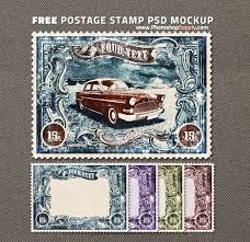 Free Postage Stamp Mockup Photoshop Supply Stamp Psd Template Free Postage Stamps