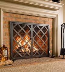Search results for decorative fireplace screens. Greenwood Fire Screen With Doors Plowhearth In 2020 Decorative Fireplace Screens Small Fireplace Fireplace Doors