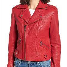Rebecca Minkoff Red Wolf Jacket Inspired By The Classic Vintage Biker Jacket The Wolf Is Outfitted With Authentic Details Jackets Vintage Biker Clothes Design
