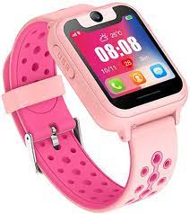 Amazon Com Updated Kids Smart Watches With Gps Tracker Phone Call For Boys Girls Digital Wrist Watch Sport Smart Watch Touch Screen Cellphone With Camera Anti Lost Sos Learning Toy For Kids Gift Pink