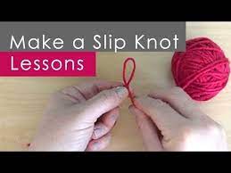 Lete's knits 14 2073 78. How To Make A Slip Knot Knitting Lessons For Beginners Youtube