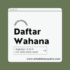 Check spelling or type a new query. Daftar Wahana Internsip Dokter Angkatan I Ii Iii Iv Tahun 2019 2020 2021