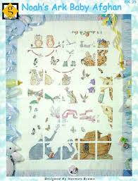Care bears baby afghan kit counted cross stitch 29 x 45 39300 new in package. Noah S Ark Baby Afghan Books And Charts By Designer Graphworks International Robin S Nest Designs