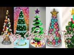 2 5 Easy Diy Christmas Tree Ideas Best Out Of Waste 5 Min Craft Art With Creativity Easy Christmas Diy Diy Christmas Tree Ornaments Diy Christmas Wall