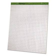 ampad flip charts 1 sq in quadrille rule 27 x 34 white