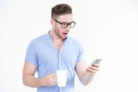 Image result for pic of a man using smart phone