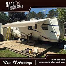 Nagel Trailer Repair Is New Rv Awnings Specialists In Merrill Michigan Camper Repair Mobile Rv Repair Camper Trailers
