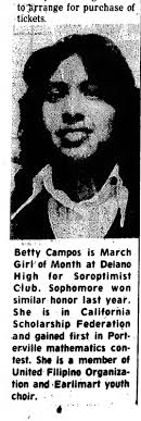 Delano Soroptimist Club girl of the month