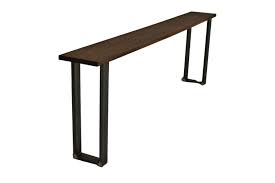 With metal accents on the corners. Custom Narrow Console Table Modern Entryway Table With Metal Legs Hallway Table Foyer Table By Brick Mill Craft Furniture Custommade Com
