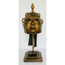 John Richard Brass Asian Helmet Mask