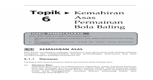 Topik 6 Kemahiran Asas Permainan Bola Baling Pdf Document